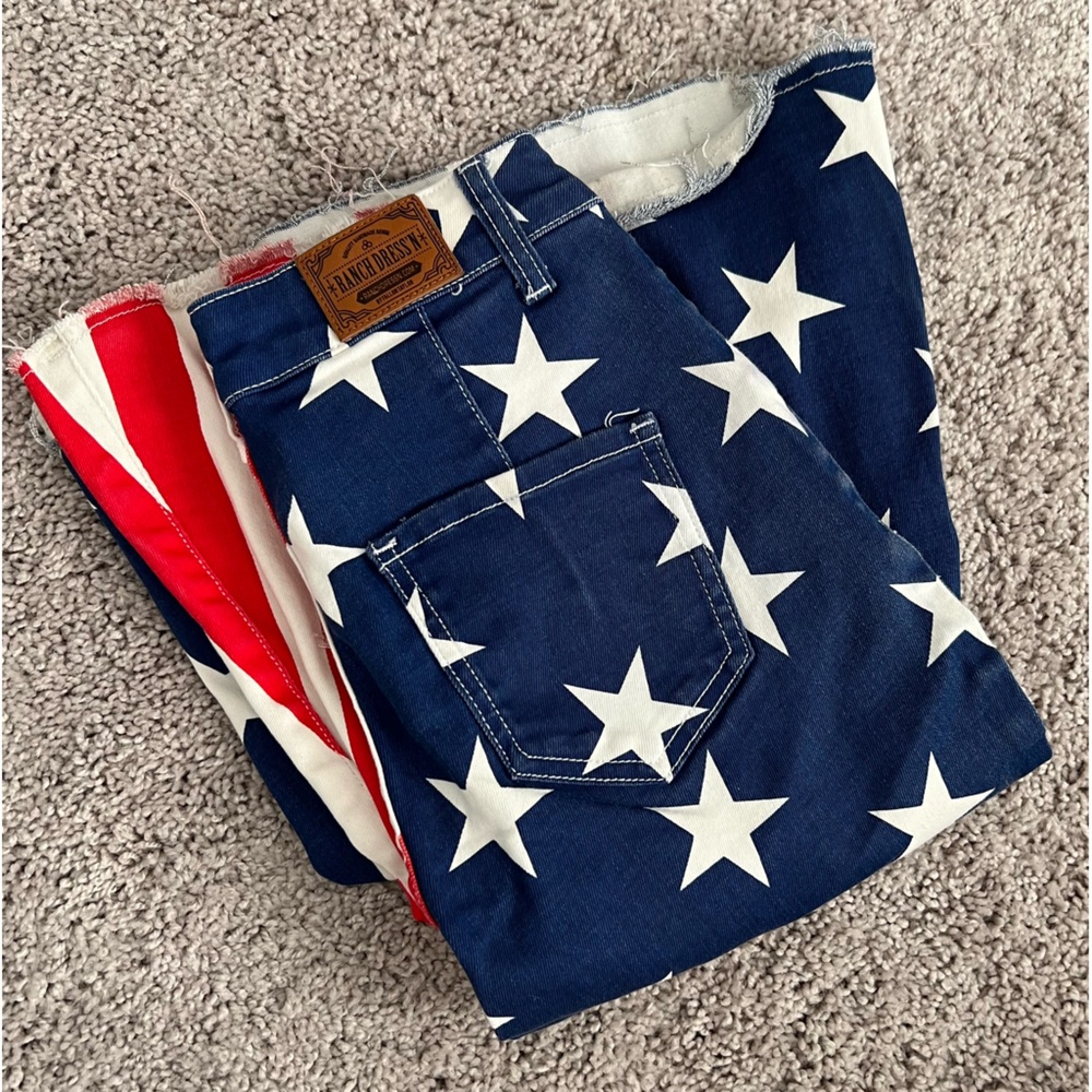 RANCH DRESSN AMERICAN FLAG SUPER FLARES
